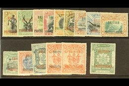 1901-05  "BRITISH PROTECTORATE" Overprints With 1c To 8c, 12c, 16c, 18c, 24c, 25c, Both $1, And $2, SG 127/133, 135/139, - Noord Borneo (...-1963)