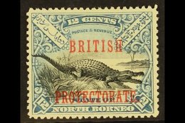 1901-05  12c Black And Dull Blue With "BRITISH PROTECTORATE" Opt, SG 135, Fine Mint. For More Images, Please Visit Http: - Borneo Del Nord (...-1963)