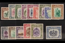 1939  Complete Pictorial Set, SG 303/317, Very Fine Mint. (15 Stamps) For More Images, Please Visit Http://www.sandafayr - Borneo Septentrional (...-1963)