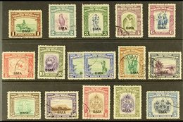 1945  "BMA" Overprinted Complete Set Including 12c Additional Shade, SG 320/34, Fine Used. (16 Stamps) For More Images,  - Noord Borneo (...-1963)