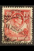 1938-52  1½d Carmine-red, From Tick-bird Flaw Position, Before Flaw Developed, SG 29, Good Used, Couple Of Blunt Perfs.  - Rhodesia Del Nord (...-1963)