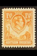 1938-52  1½d Yellow-brown, Showing Printer's Mark Upper Left Although WITHOUT The "Tick Bird," SG 30, Never Hinged Fresh - Nordrhodesien (...-1963)