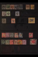 1891-1954 USED COLLECTION  We Note 1891-5 Values To Both 6d Plus 3s & 5s, 1895 1d, 2d & 6d, 1896 1d, 4d & 3s Fiscally Us - Nyasaland (1907-1953)