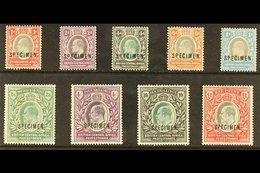 1903-04  Set Complete Opt'd "SPECIMEN", SG 59s/66s, Mint Part OG, Very Fresh & Attractive (9 Stamps) For More Images, Pl - Nyasaland (1907-1953)