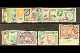 1953-54  Complete Definitive Set, SG 173/187, Very Fine Used. (15 Stamps) For More Images, Please Visit Http://www.sanda - Nyassaland (1907-1953)
