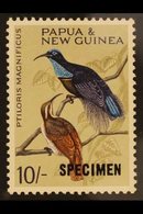 1964  Birds Definitive 10s Overprinted "SPECIMEN", SG 71s, Never Hinged Mint. For More Images, Please Visit Http://www.s - Papua-Neuguinea