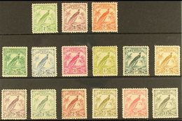 1932-34  Raggiana Bird (redrawn Without Dates) Set, SG 177/89, Fine Mint (15 Stamps) For More Images, Please Visit Http: - Papua-Neuguinea