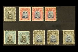 1913 HEAD DIE II ADMIRALS  Selection Of Mint Perf 15 Issues With 2d Black And Grey, 10d Blue And Red (3), 1s Black And G - Other & Unclassified