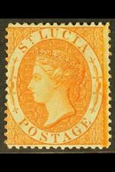 1864  (1s) Orange Perf 14, CC WMK, SG 18, Fine Mint With Large Part OG For More Images, Please Visit Http://www.sandafay - St.Lucia (...-1978)