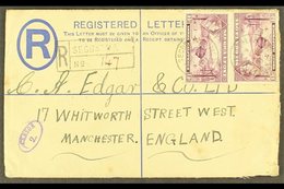 1941  (July) KGVI 3d Registered Envelope With Additional 1½d Pair, Segbwema To England, Fine Oval Violet "CENSOR 2.", At - Sierra Leona (...-1960)