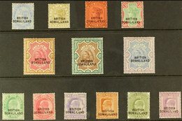 1903  (Sept - Nov) India Overprinted At Bottom Complete Set, SG 18/30, Fine Mint. Fresh And Attractive. (13 Stamps) For  - Somaliland (Herrschaft ...-1959)