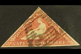 CAPE OF GOOD HOPE  1855-63 1d Deep Rose- Red Triangular, SG 5b, Very Fine Used With Full Margins & Lovely Colour. For Mo - Sin Clasificación