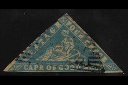 CAPE OF GOOD HOPE  1861 4d Pale Milky Blue "Wood-block" Issue, SG 14, Good To Fine Used, Margin Slightly Cut Into At Lef - Zonder Classificatie