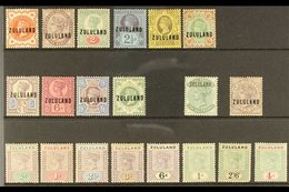 ZULULAND  An All Different Mint Collection Presented On A Stock Card That Includes 1888-93 GB Overprinted Set To 1s, Plu - Non Classés