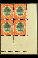 1933-48  6d Green & Orange-vermilion, Die II, SG 61c, Never Hinged Mint Corner Block Of 4. For More Images, Please Visit - Unclassified