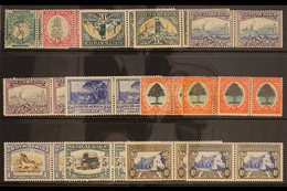 1933-48  Complete Definitive Set Plus 1½d Wmk Upright, 6d Types I, II & III, Both 10s Shades, SG 54/64ca, Fine Mint Hori - Ohne Zuordnung