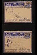 MILITARY AEROGRAMMES  1941-1943 Used Complete Run Of "ACTIVE SERVICE LETTER CARD" Aerogrammes, With Both English & Afrik - Unclassified