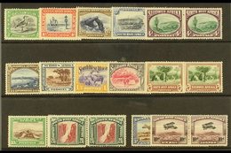 1931  Pictorial Definitives Set Complete With 3d And 10d Air Mails, SG 74/87, Fine Mint Horizontal Pairs. (14 Pairs) For - Zuidwest-Afrika (1923-1990)