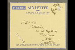 MILITARY AEROGRAMME  1944 (6 Dec) Stampless Air Letter For Christmas Post Concession Primarily For RAF Personnel, Cancel - Southern Rhodesia (...-1964)