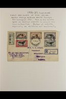 1931-7  FIRST DAY COVERS - Group Of Three With Registered Airmail Cover Franked 10m 15m, 3pi, 3½pi & 4½pi Values & Postm - Sudan (...-1951)