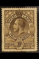1933  10s Sepia, SG 20, Never Hinged Mint, Very Fresh. For More Images, Please Visit Http://www.sandafayre.com/itemdetai - Swasiland (...-1967)