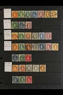 1882-1907 STANDING HELVETIA.  FINE USED COLLECTION With Perforation, Paper & Watermark Types Presented On Stock Pages, I - Altri & Non Classificati