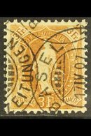 1905-07  3f Bistre-brown Standing Helvetia Perf 11½x12 (SG 213, Michel 80 D, Zumstein 92C), Very Fine Used With Fully Da - Sonstige & Ohne Zuordnung