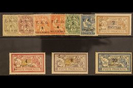 1919  T.E.O. 3 Line Surcharge Set Complete, SG 16-20, Fine To Very Fine Mint. (10 Stamps) For More Images, Please Visit  - Syrie