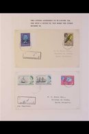 POSTAGE DUE COVERS  1964-65 Covers From St Helena Showing Boxed "T_______C" Tax Marks, One With Manuscript "3d" The Othe - Tristan Da Cunha