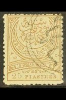 1886  25pi Pale Grey Brown, SG 112, Very Fine Used. For More Images, Please Visit Http://www.sandafayre.com/itemdetails. - Autres & Non Classés