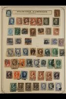 1861-1937 EXTENSIVE OLD TIME COLLECTION CAT $5000+.  An Interesting Old Time Mostly Used Collection, Haphazardly Present - Other & Unclassified