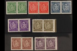 1931  Alexander Defins Selection, 50pa To 20d In Pairs Less 4d, Without Engraver's Name, Between Mi 229 II / 236 IIa, SG - Altri & Non Classificati