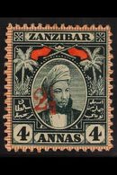 1897  2½ On 4a Myrtle-green, Type 3 Overprint, SG 175, Fine Mint. For More Images, Please Visit Http://www.sandafayre.co - Zanzibar (...-1963)