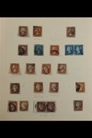 1841-1951 USED COLLECTION IN A GODDEN ALBUM  With Much Of Note Incl. 1841 1d Reds With Maltese Cross (3, Each With Four  - Altri & Non Classificati