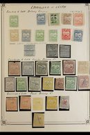 CIRCULAR DELIVERY COMPANY STAMPS (SCOTLAND)  1865-67 Old Time Mint And Used Collection On Album Pages, With Sections Of  - Otros & Sin Clasificación