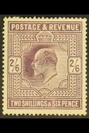 1902-10  2s6d Dull Purple On Chalky Paper, De La Rue Printing, SG 262, Fine Mint. For More Images, Please Visit Http://w - Unclassified