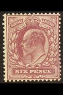 1913  6d Dull Reddish Purple, Somerset House Printing On "Dickinson" Coated Paper, Ed VII, SG M34 (2), Very Fine Mint. F - Non Classificati