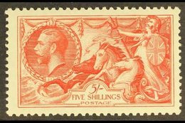 1934  5s Bright Rose-red, Re-engrave Seahorse, SG 451, Never Hinged Mint. For More Images, Please Visit Http://www.sanda - Non Classés