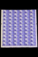 CHANNEL ISLANDS  1948 GENERAL ISSUE "Gathering Vraic", SG C1/C2, Part Panes Of 60 Stamps With Selvedge To Three Sides, 2 - Other & Unclassified