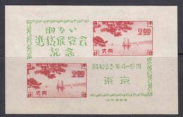 Japan 1948 Philatelic Exhibition In Tokyo Mi#Block 20 Mint Hinged - Ongebruikt