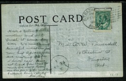 Ref 1304 - 1908 Comic Postcard - Strathcona Alberta Postmark Unusual Ontario Arrival Canada - Altri & Non Classificati