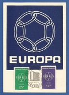 Frankreich  1959  Mi.Nr. 1262 / 1263 , EUROPA CEPT - Maximum Card - Strasbourg 19. Sept. 1959 - 1959