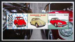 Denmark 2017 Vintage Cars  Minr.1929-31 Block 68 MNH    (**)   ( Lot   Mappe  ) - Nuevos