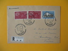 Luxembourg  1960  Enveloppe Recommandé Pour La France Schuman - Ecole Européenne         à Voir - Maschinenstempel (EMA)