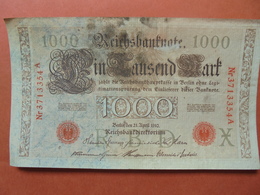 Reichsbanknote 1000 MARK 1910 CACHET ROUGE ALPHABET "X" (B.4) - 1.000 Mark