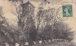 37. FONDETTES. CPA. RARETÉ. LA TOUR DE BELLEVUE ET LE RUCHER. ANNEE 1908 - Fondettes