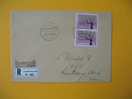 Luxembourg  1962  Enveloppe Recommandé Pour La France Europa    à Voir - Maschinenstempel (EMA)