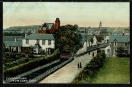 Ref 1306 - Early Postcard - Houses Ecclefechan From Town Foot - Dumfries Scotland - Dumfriesshire