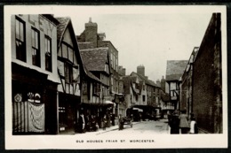 Ref 1306 - 1916 Real Photo Postcard - Old Houses - Friar Street Worcester Worcestershire - Altri & Non Classificati