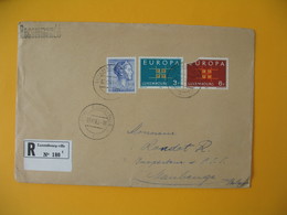 Luxembourg  1963  Enveloppe Recommandé Pour La France Euopra - Grande Duchesse    à Voir - Macchine Per Obliterare (EMA)